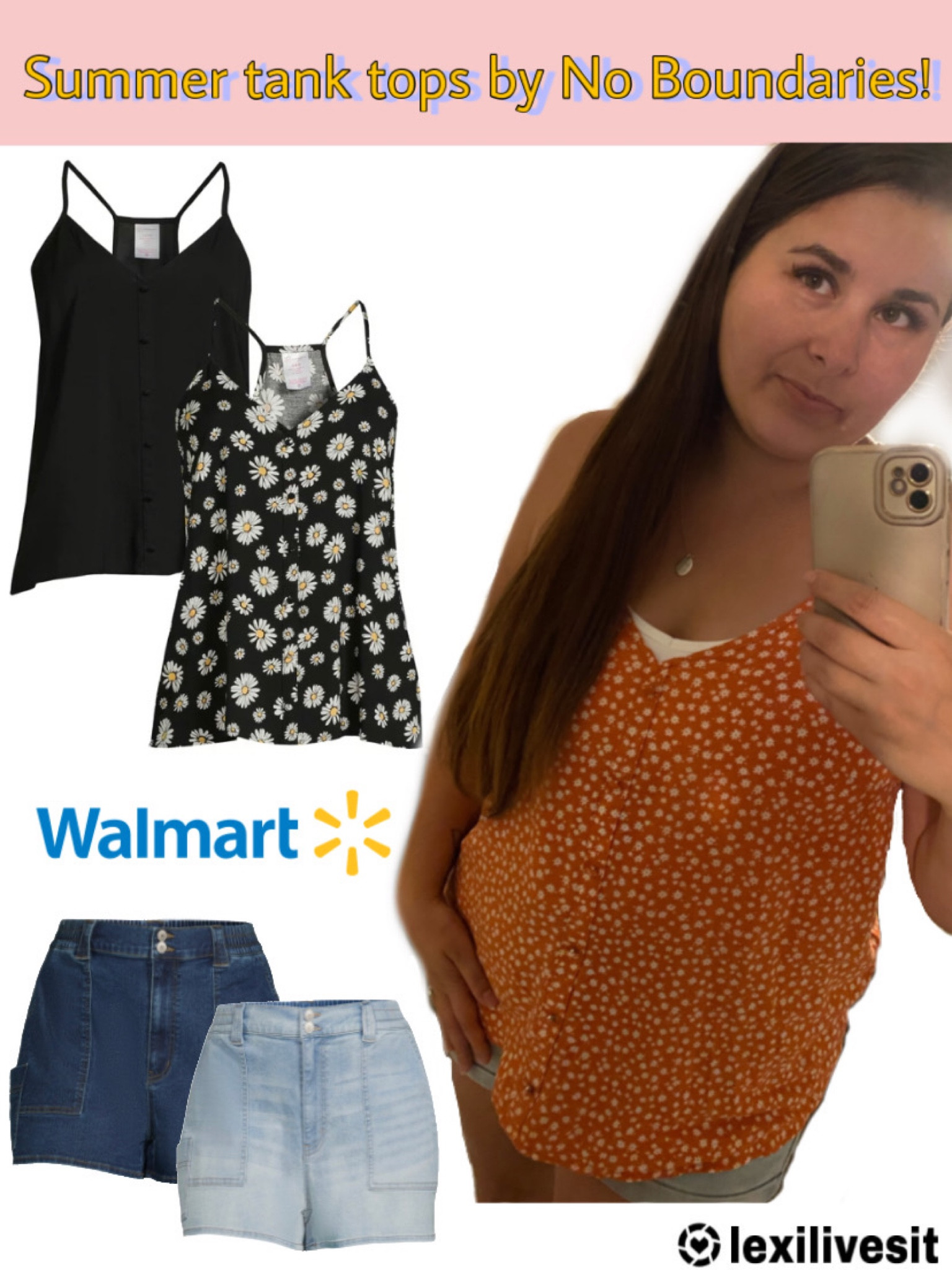 Loving the light & flowy tank tops by No Boundaries at Walmart this Summer! 

#LTKSeasonal