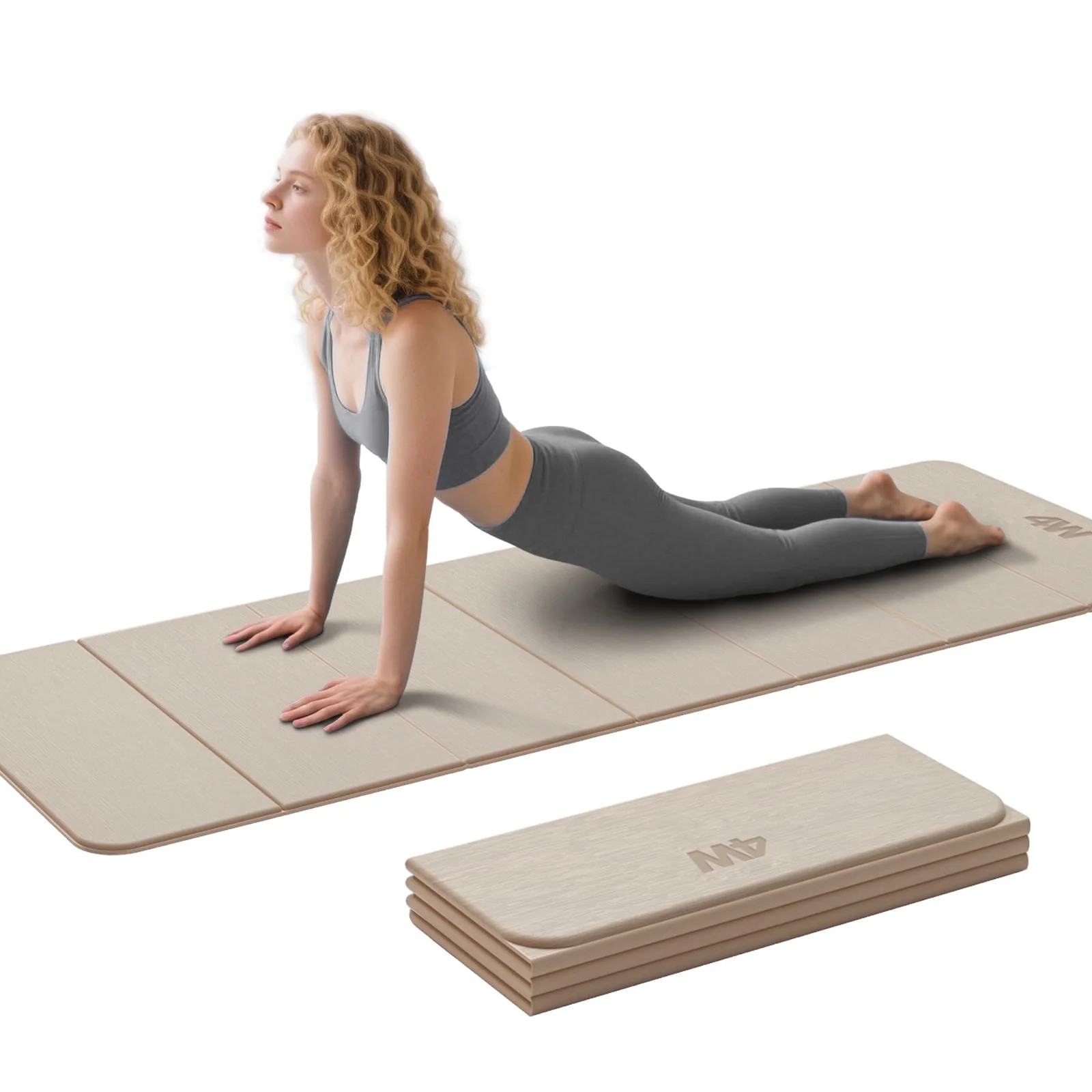 4W Foldable Yoga Mat 8mm Thick, TPE Non-Slip Fitness Mats, 3-in-1 for Yoga/Step Stool/Meditation,... | Walmart (US)