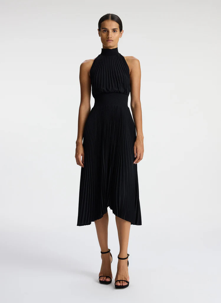 Renzo Matte Pleated Dress | A.L.C
