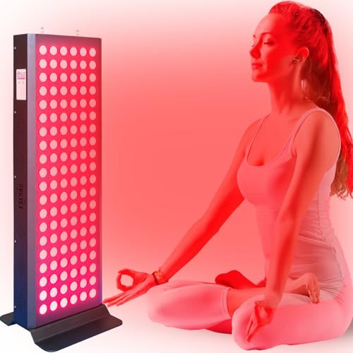 Red Light Therapy Device for Full Body & Face, 660nm & 850nm, Near Infrared Dual-Chip Clinical Grade LED Panel for Smooth Skin, Weight & Pain Management and Overall Wellness (600-Watts 120-LED) | Amazon (US)