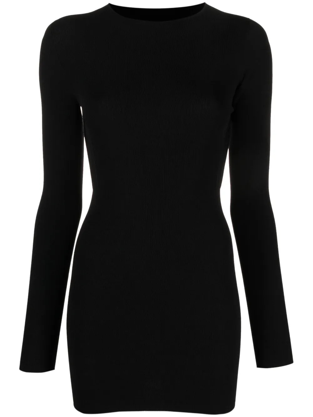 Laneus long-sleeve Backless Knitted Minidress - Farfetch | Farfetch Global
