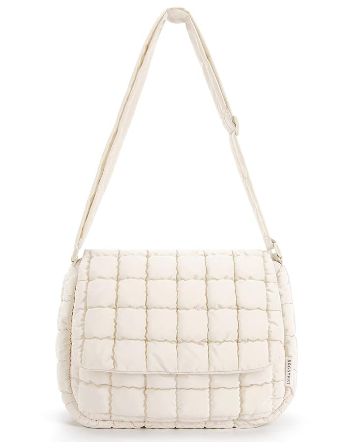 BAGSMART Lightweight Crossbody Bags for Women, Quilted Puffer Cross body Purse with Adjustable St... | Amazon (US)