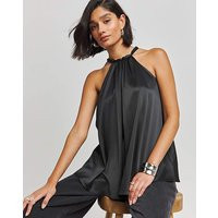 Satin Halterneck Top | Simply Be (UK)