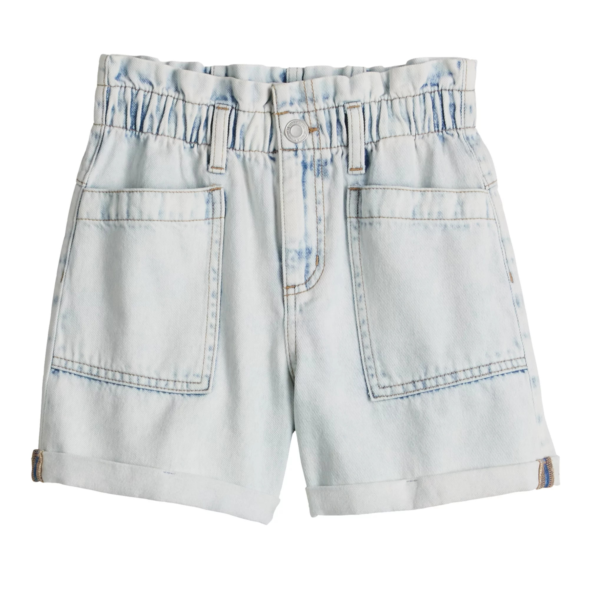 Girls 6-20 SO® High-Rise Paperbag Denim Shorts in Regular & Plus Size | Kohl's
