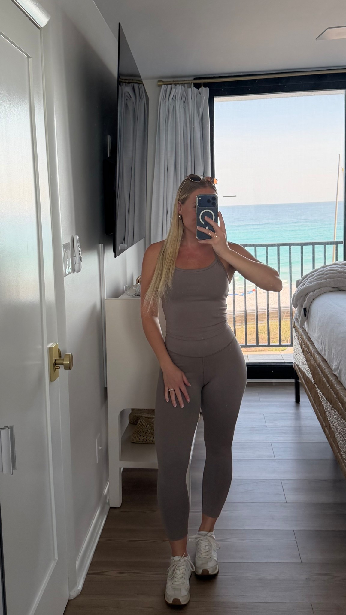 Morning walk fit! Wearing XS in top and bottoms! 

#LTKActive #LTKfitnessgoals #LTKmorningroutine
