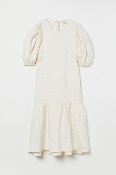 Long Puff-sleeved Dress | H&M (US + CA)