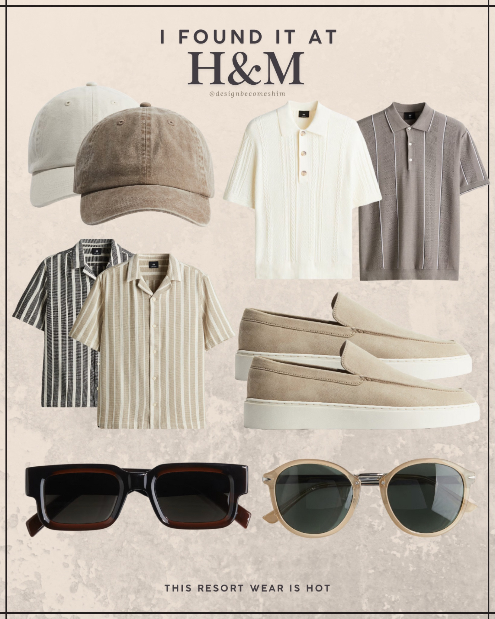 Shop the new collection from H&M! Loving the resort wear vibes. 

Resort wear, summer clothes, spring clothes, men’s fashion, hats, sunglasses, slip ons, stripes, sunglasses

#LTKSeasonal #LTKMostLoved #LTKMens