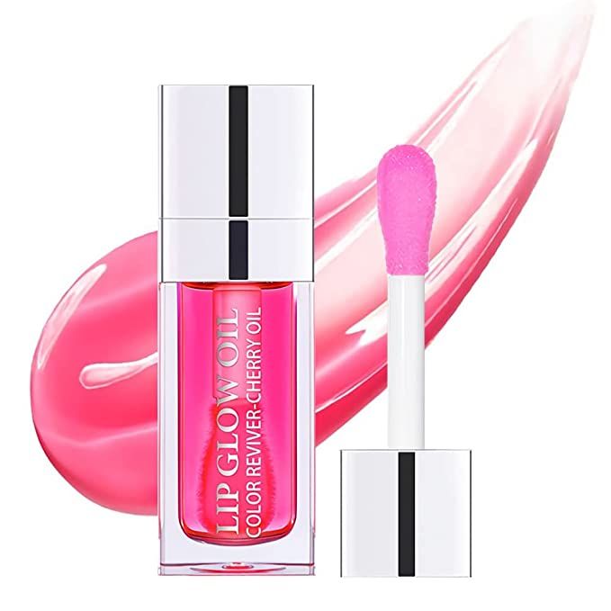 Plumping Lip Oil, Hydrating Lip Gloss Tinted Lip Balm Lip Care Transparent Toot Lip Oil, Long Las... | Amazon (US)