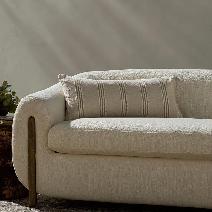 Loloi Magnolia Home by Joanna Gaines Lincoln Collection PMH0077 Natural/Green 12'' x 27'' Cover w... | Amazon (US)