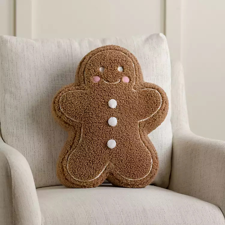 Gingerbread Man Pillow | Kirklands
