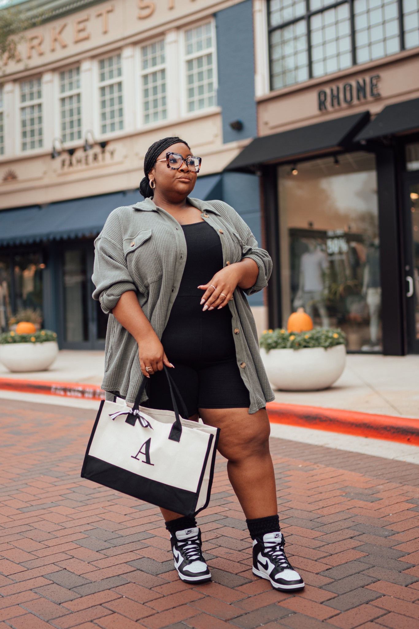 Plus size comfortable outfit idea.

Plus size onesie. Plus size catsuit. Plus size cardigan. Black & white Nike dunks. Amazon bag. Eye wearr

#LTKplussize #LTKstyletip