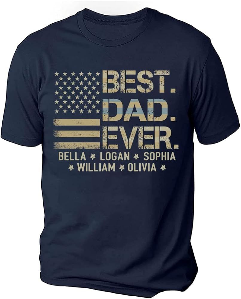 Personalized Papa Shirt, Papa Gift for papa, Grandpa Shirt, Papa t Shirt Birthday Gift for him | Amazon (US)