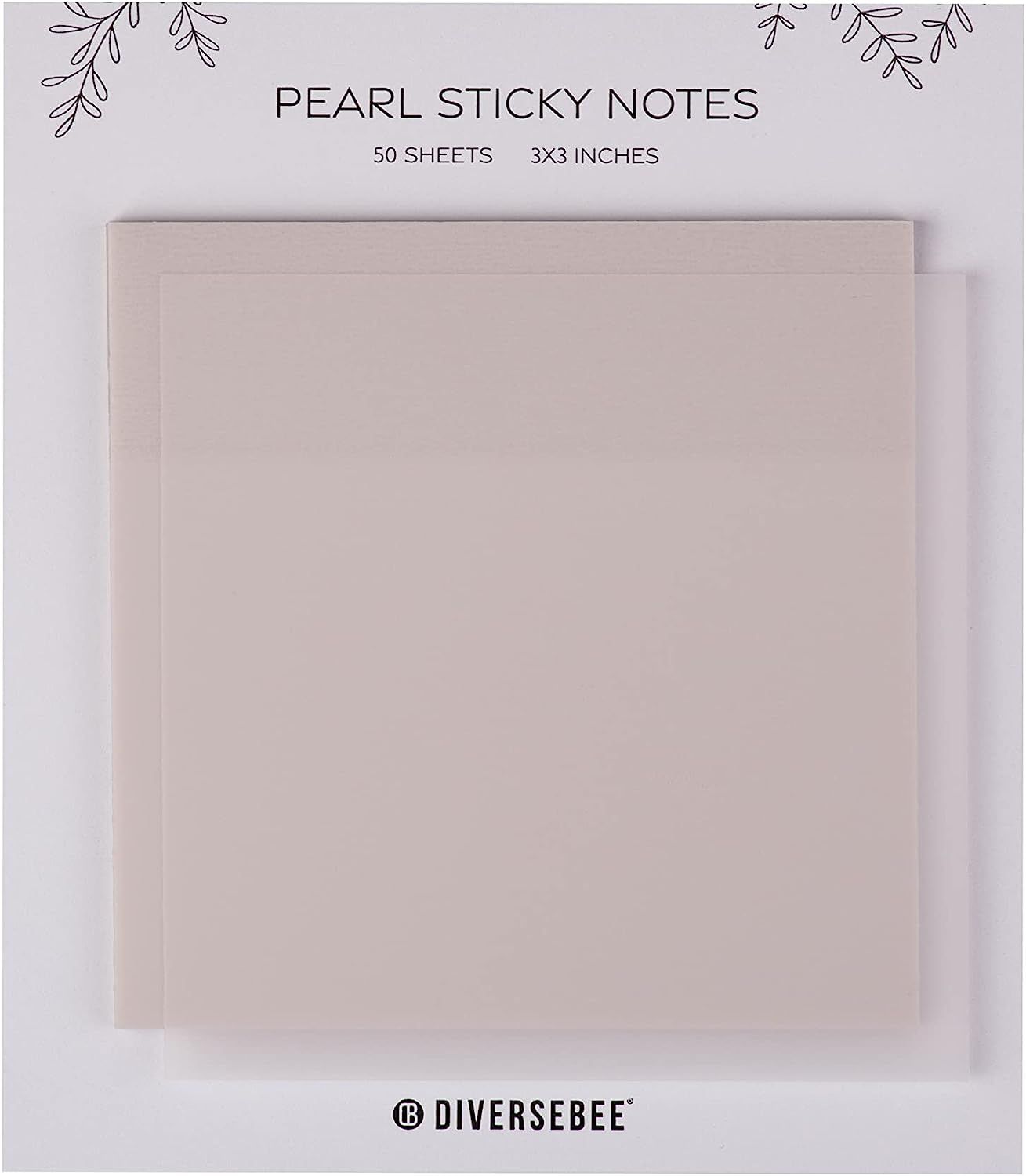 Amazon.com : DiverseBee 50 Sheets Pastel Transparent Sticky Notes, 3x3” Clear Sticky Tabs, Tran... | Amazon (US)