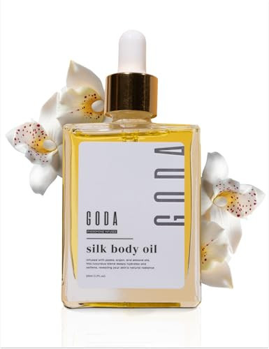 GODA Silk Body Oil Women - Firming Anti Aging Moisturizing Formula, Crepey Skin Hydrating After Shower, Scented Organic Blend Premium Skincare | Amazon (US)