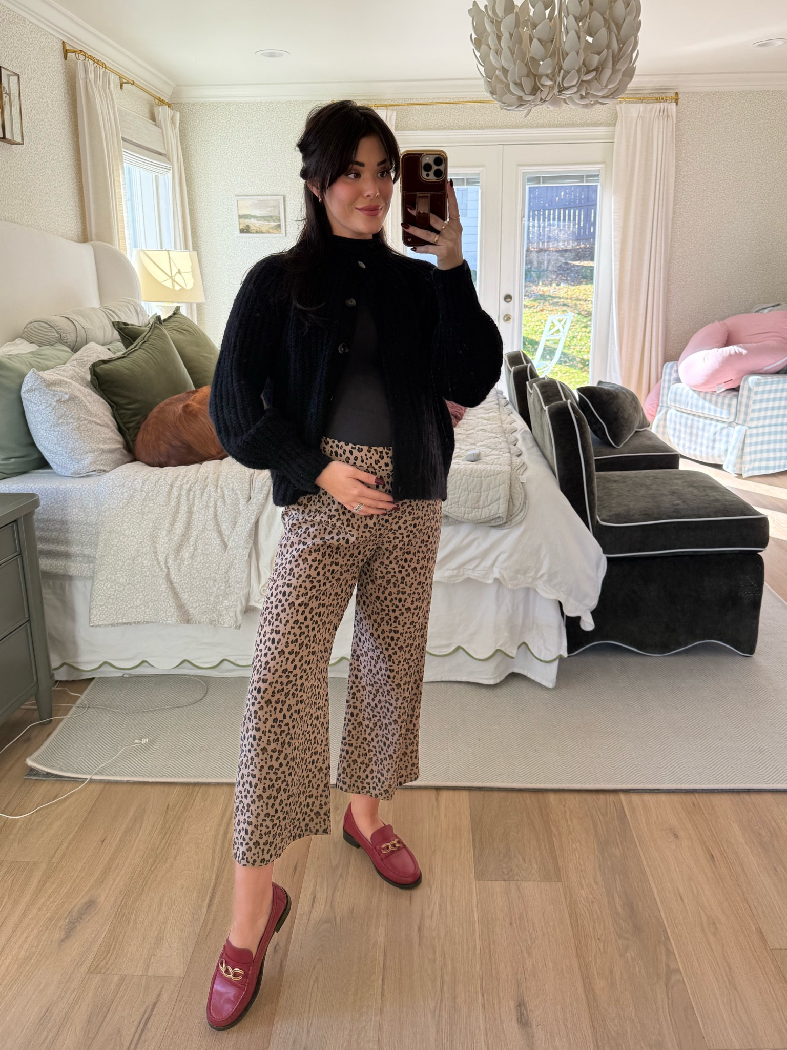 Chic winter bump friendly pregnancy outfit 🐆🖤🕶️

#LTKHoliday #LTKShoeCrush #LTKBump