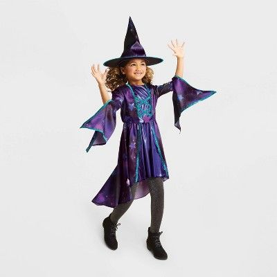 Kids' Witch Stars Halloween Costume Purple - Hyde & EEK! Boutique™ | Target