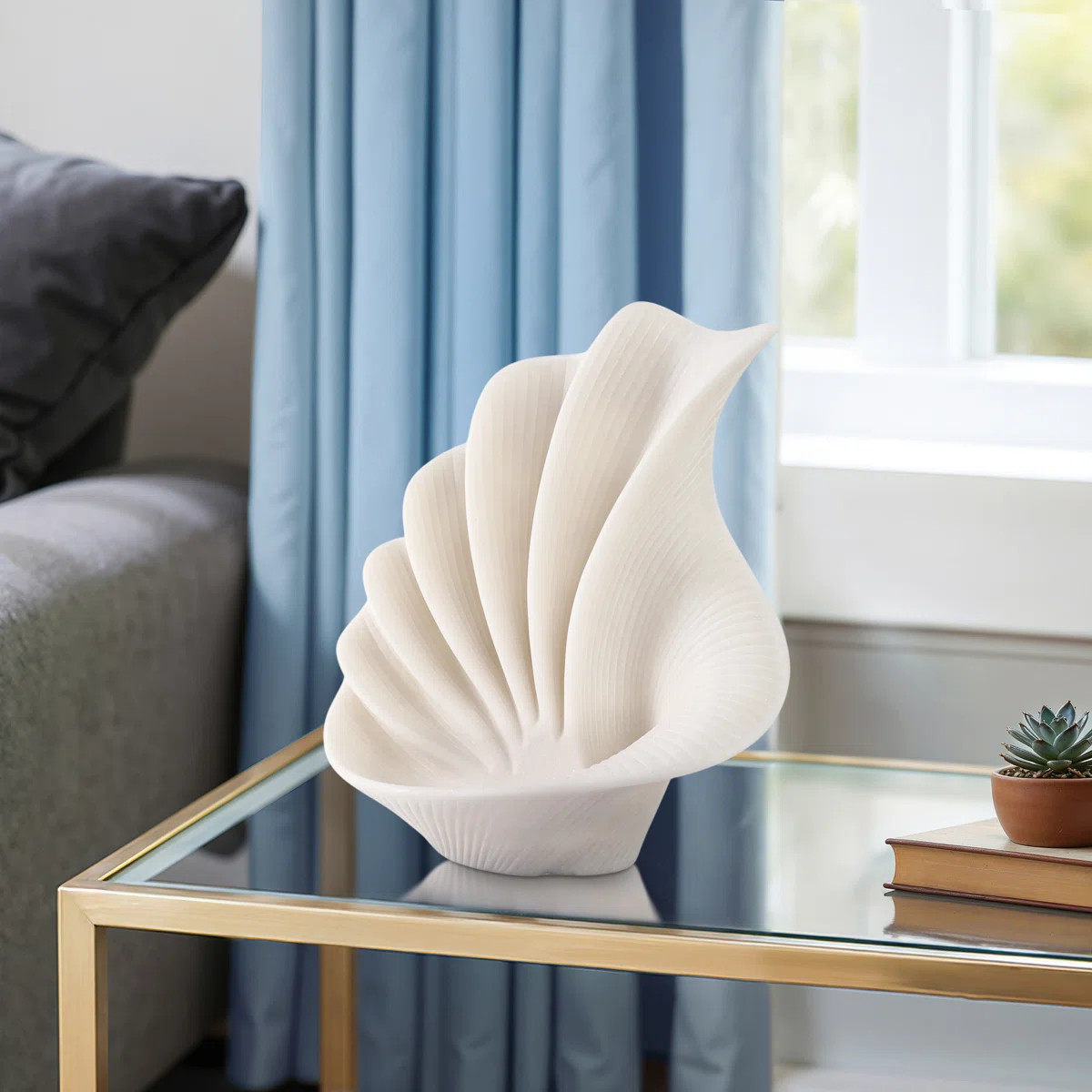 Resin Shell Sculpture – Kitchen Decor, Home Decor, Decorative Objects and Statues Figurine for ... | Wayfair North America