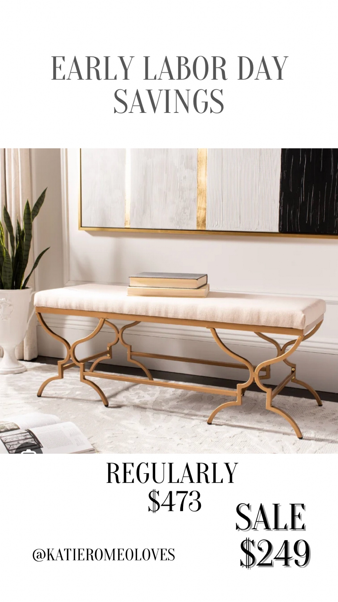 Obsessed with this bench and am shocked at this sale price!

#LTKhome #LTKFind #LTKSale