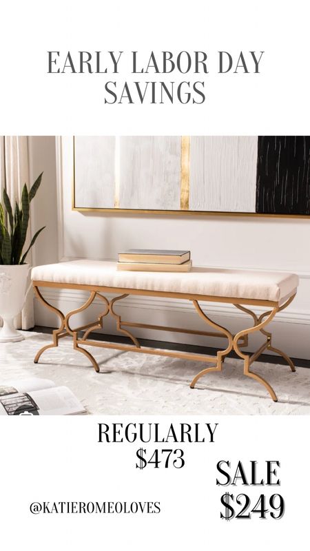 Obsessed with this bench and am shocked at this sale price!

#LTKhome #LTKFind #LTKSale