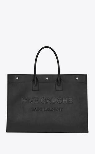 rive gauche large tote bag in smooth leather | Saint Laurent Inc. (Global)