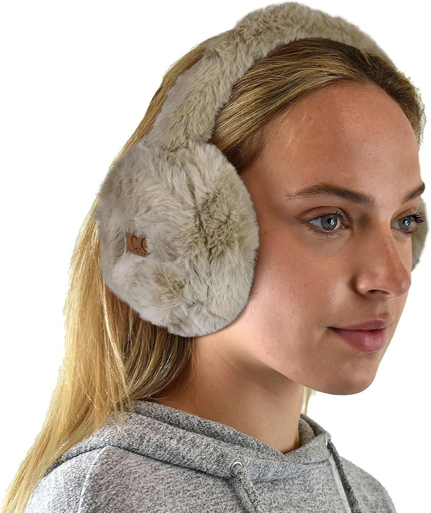 C.C Soft Winter Warm Adjustable Headband Ear Warmer Earmuffs | Amazon (US)