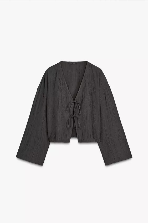 CRINKLED-EFFECT KIMONO | Zara UK