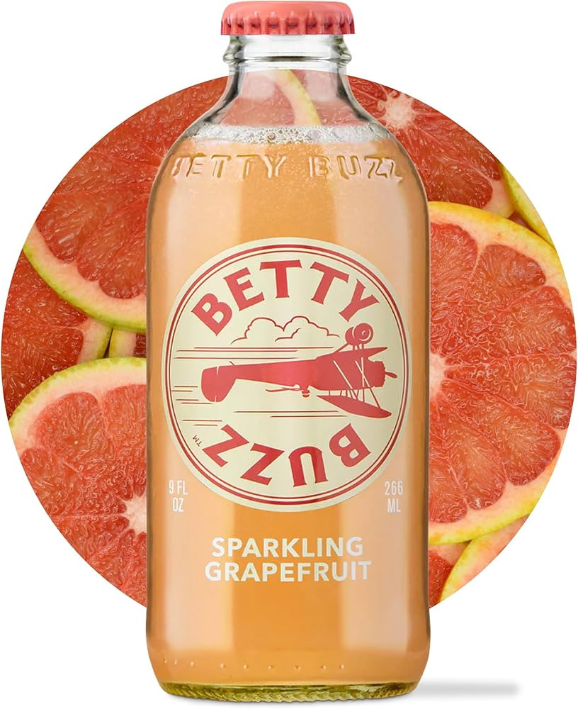 Betty Buzz Sparkling Grapefruit Premium Sparkling Soda by Blake Lively (12 pack) | Natural Flavor... | Amazon (US)