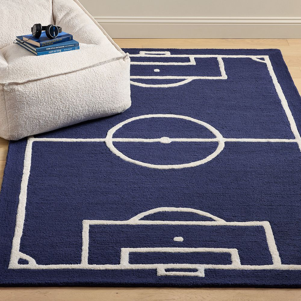 Soccer Goal Rug | Pottery Barn Teen