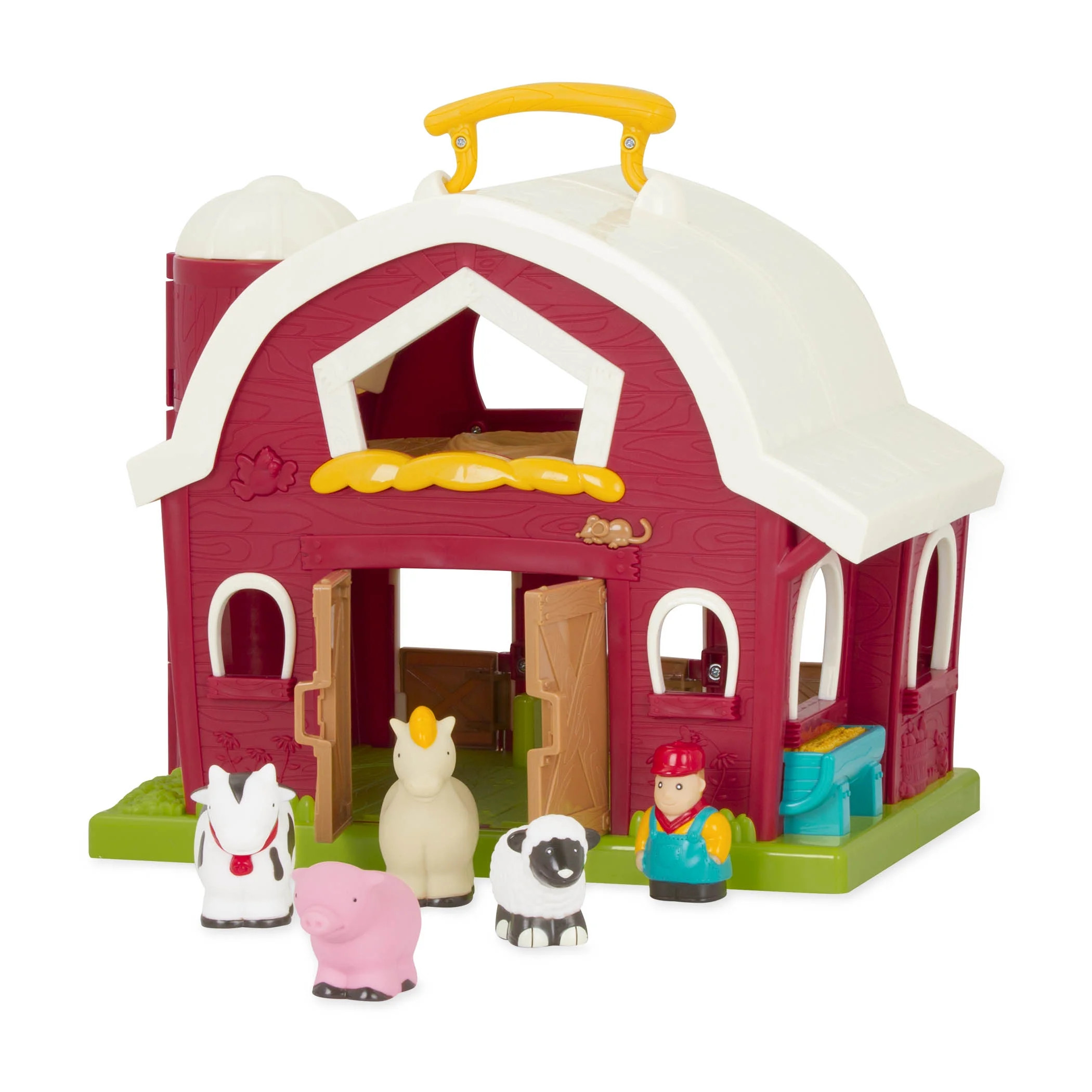 Battat Big Red Barn Farm Playset with Toy Animals, Figurine, Toddler and Preschool Toys | Walmart (US)