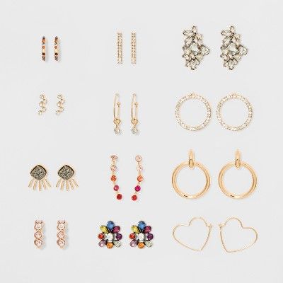 SUGARFIX by BaubleBar Embellished Earring Gift Set | Target