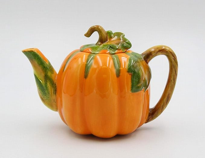 Fine Ceramic Pumpkin Teapot, 8" L | Amazon (US)