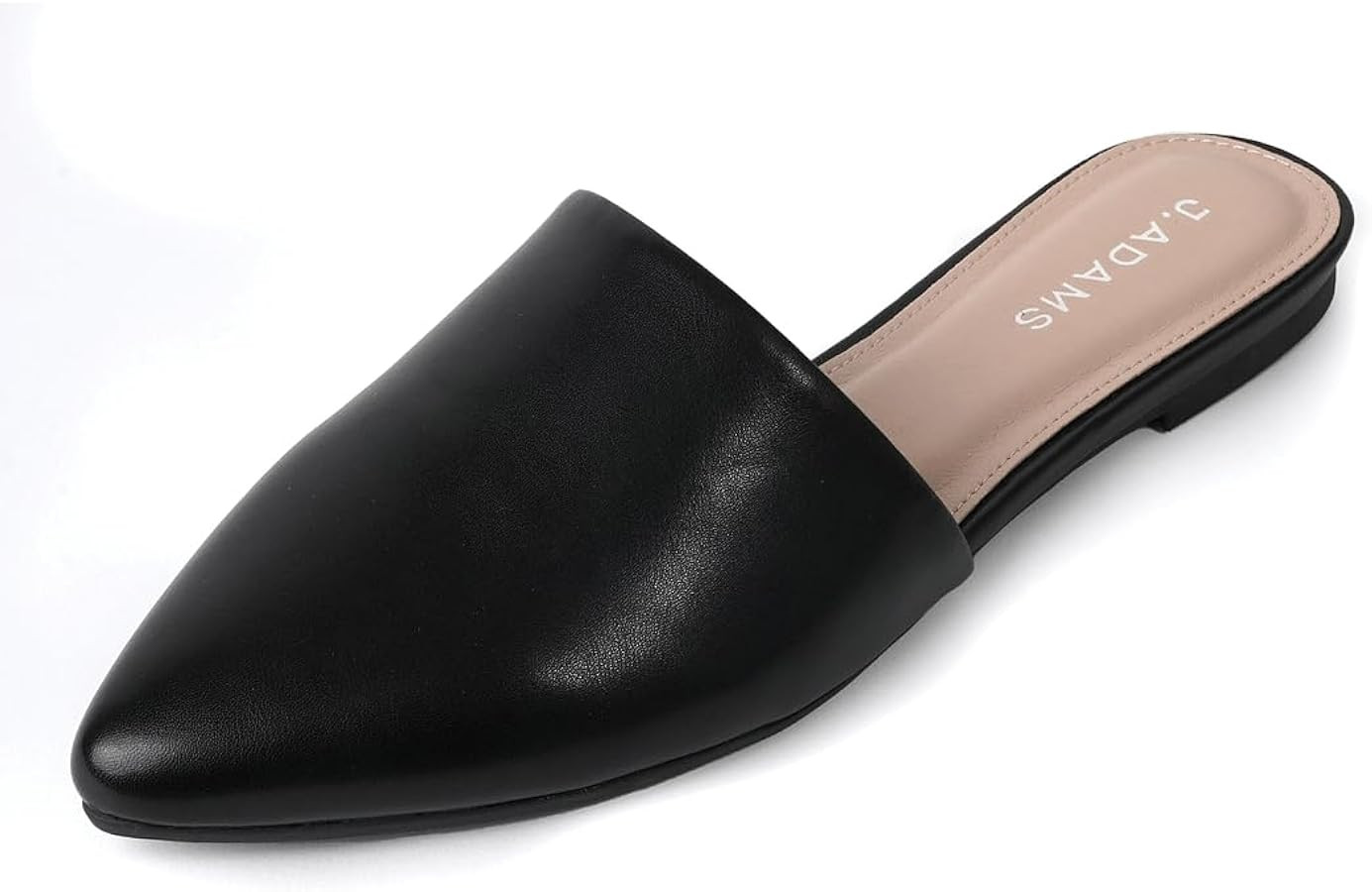 J. Adams Lennox Mules for Women - Closed Pointed Toe Flat Heel Slides | Amazon (US)