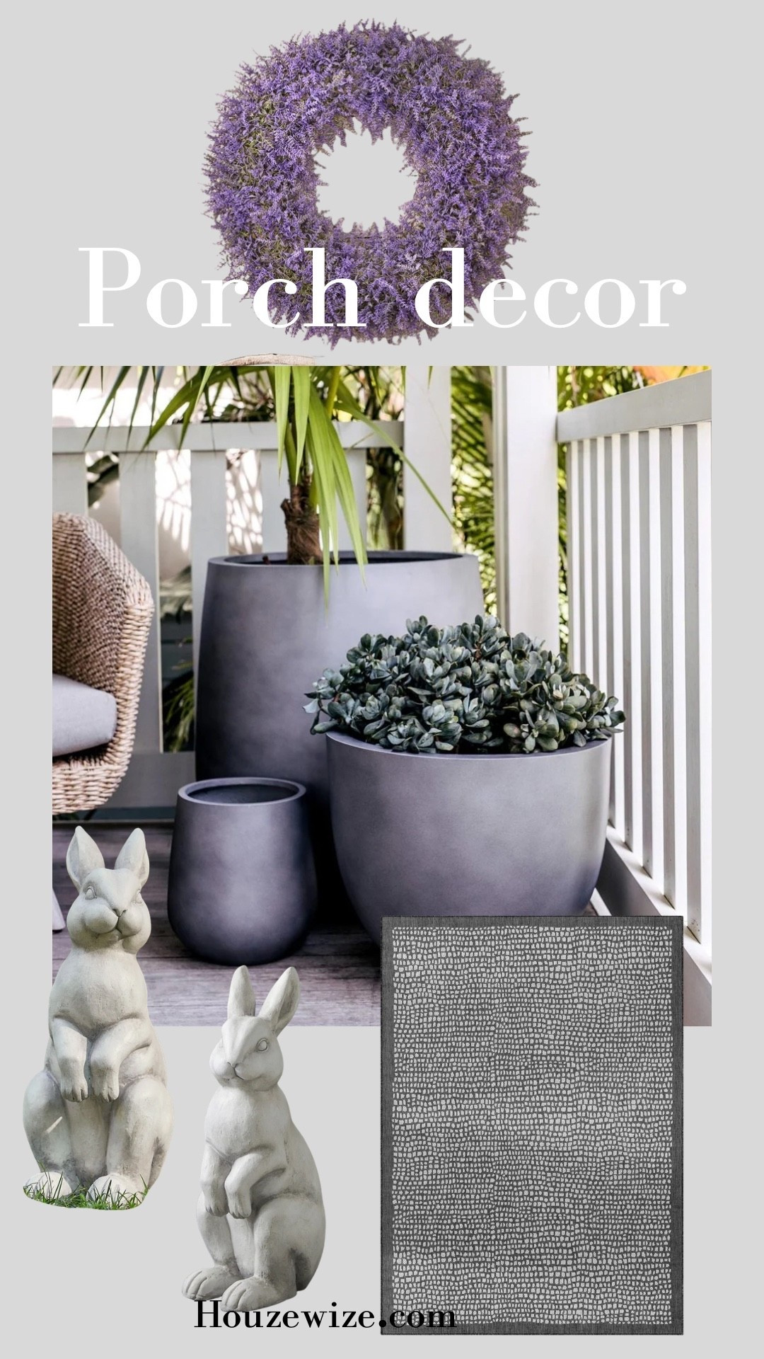 Easter, Spring porch decor 🐰
#springporch #springwreath #doormat #porch #planters #easterbunny

#LTKSeasonal #LTKHome