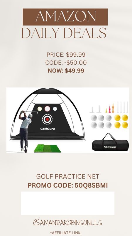 Amazon Daily Deals
Golf practice net 

#LTKSaleAlert #LTKMens