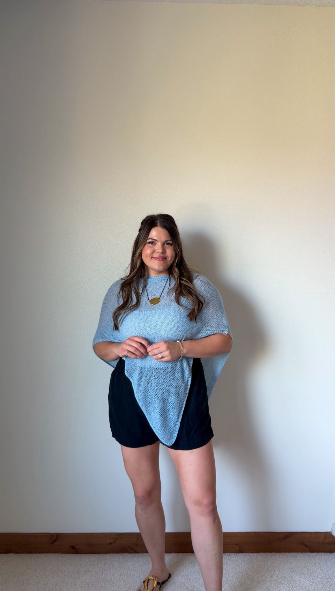 Midsize spring outfit idea! Linen shorts and Amazon poncho! Wearing size large in both!!

Midsize, size 14, size 12, mom outfit, summer outfit

#LTKMidsize #LTKSaleAlert