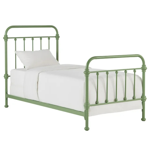 Weston Home Nottingham Metal Twin Bed, Meadow Green | Walmart (US)