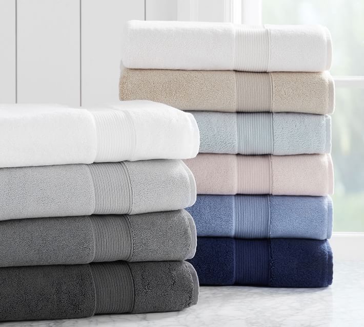 White PB Classic Organic Bath Towels | Pottery Barn (US)