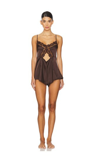 KAT THE LABEL Harper Teddy in Brown. - size L | Revolve Clothing (Global)