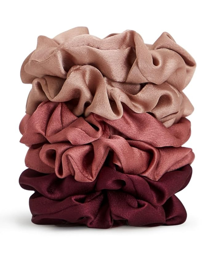 Kitsch Satin Scrunchies for Women - Softer Than Silk Scrunchies | Hair Ties No Damage for Frizz-F... | Amazon (US)
