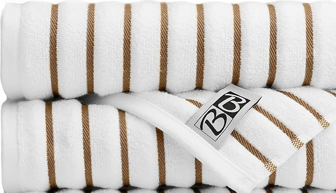 Black & White Brands Brazilian Beach/Pool/Bath Towel - Ultimate Absorbent Luxury XL 36x70 100% Co... | Amazon (US)