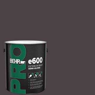 1 gal. #BXC-09 Dark Burgundy Wine Semi-Gloss Exterior Paint | The Home Depot