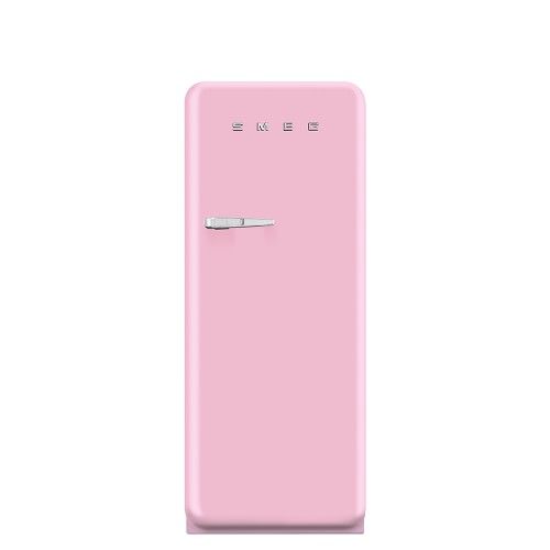 Smeg 50's Style Retro FAB 28 Refrigerator with Ice Compartment, Pink, Right Hinge | Williams-Sonoma