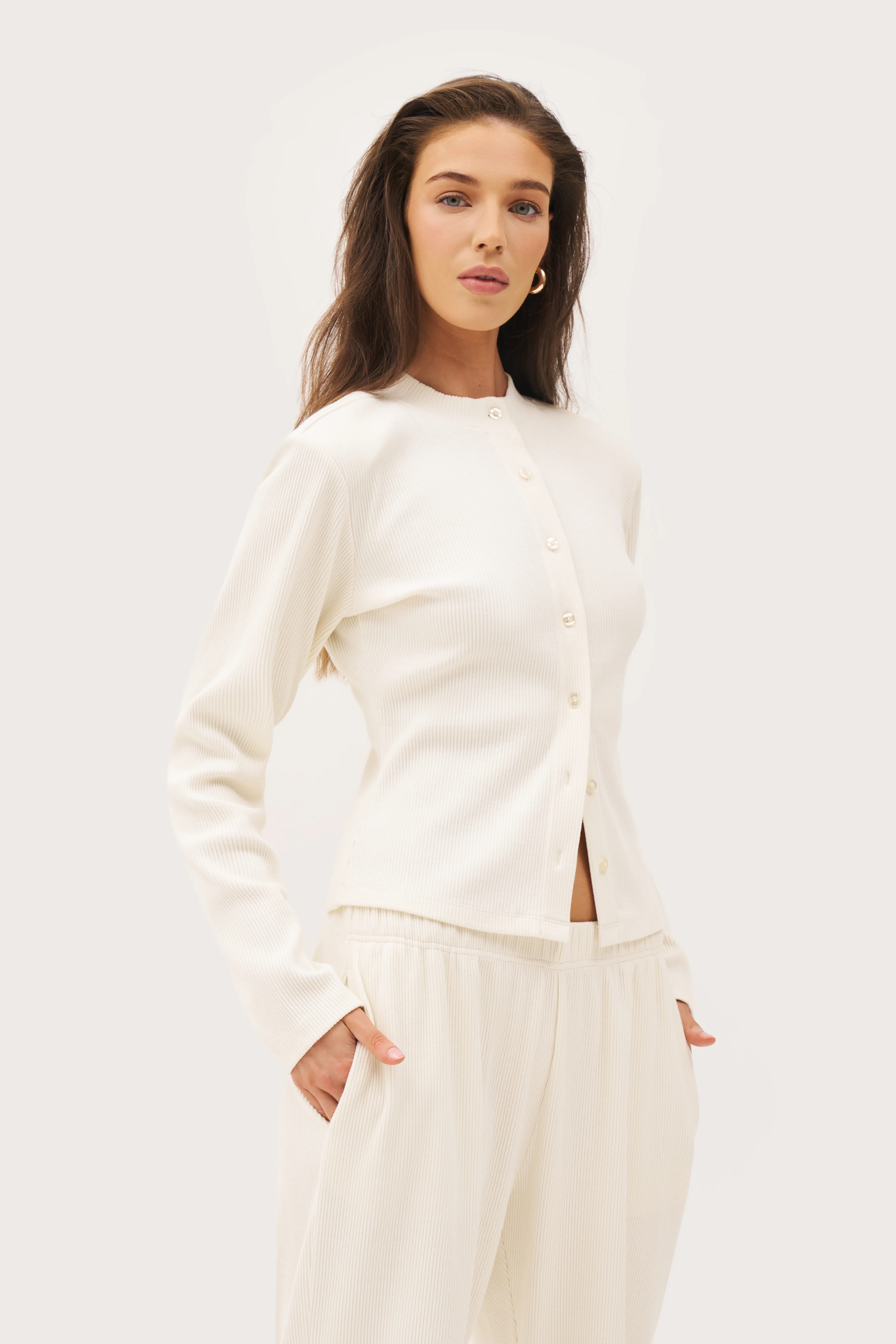 Awayday Pleated Top - Cream | Maebe