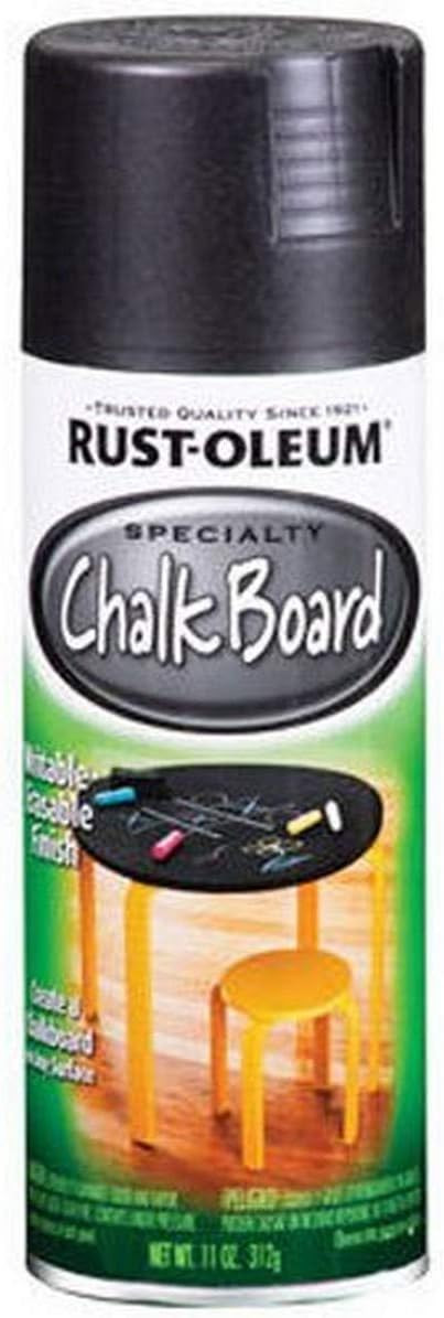 Rust-Oleum 301438 Specialty Chalkboard Spray Paint, 11 oz, Black | Amazon (US)