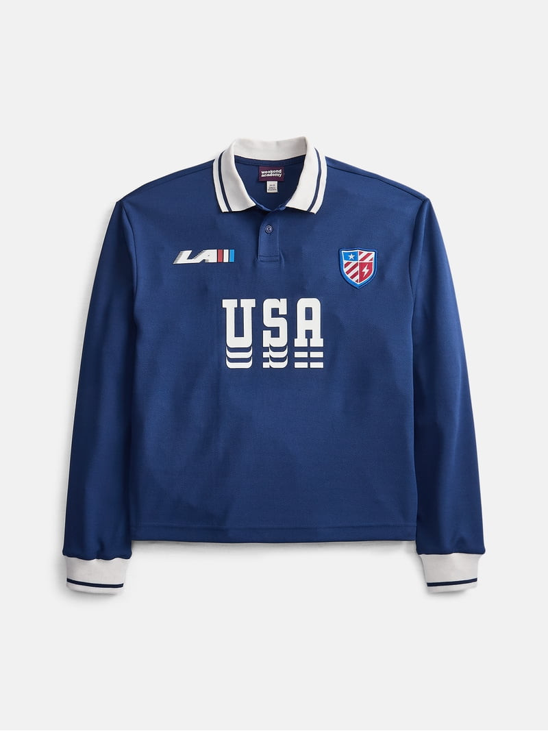 Weekend Academy Boys Soccer Jersey with Long Sleeves, Sizes 4-18 | Walmart (US)