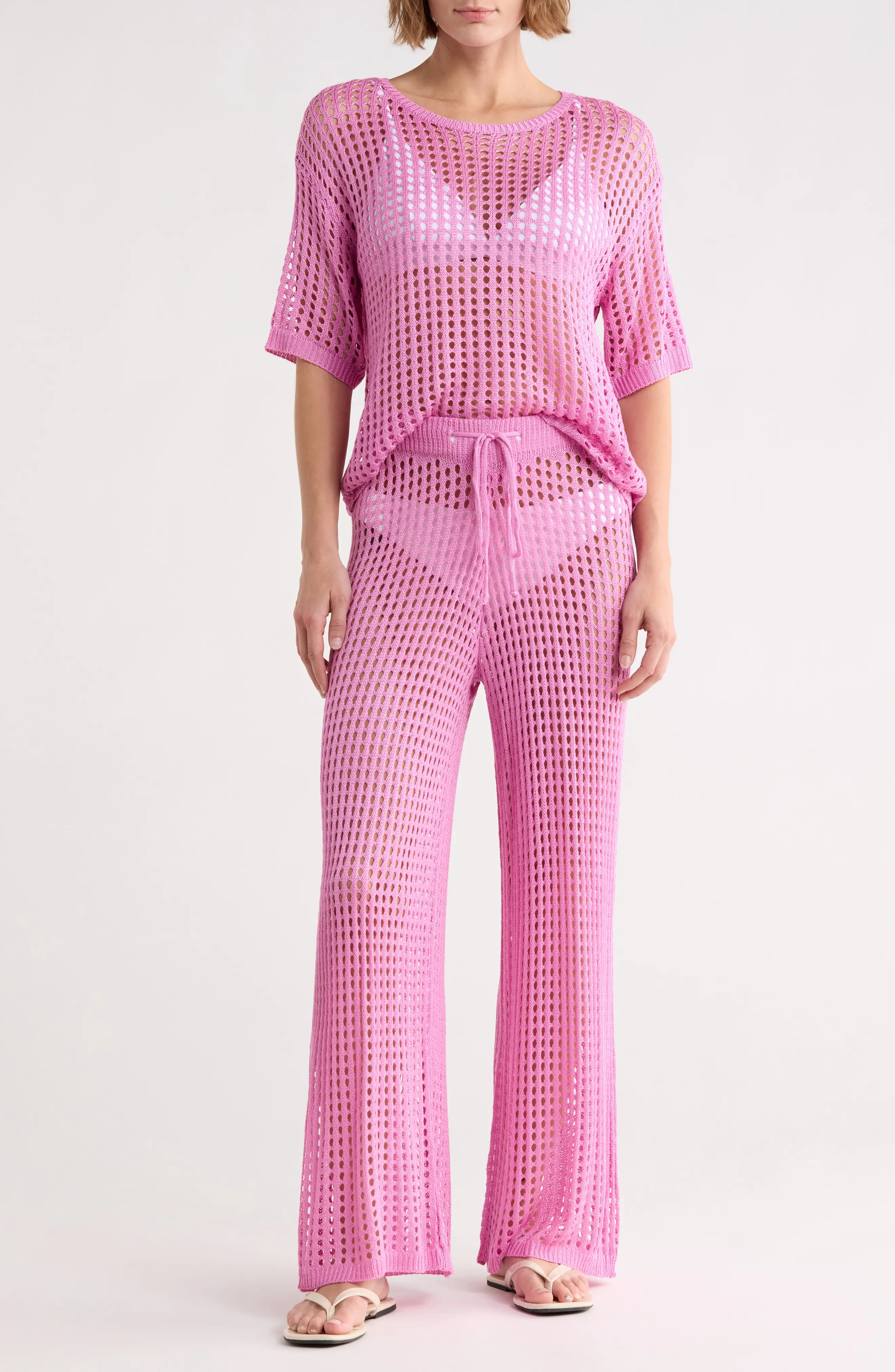 Open Knit Cover-Up Top & Pants Set (Women) | Nordstromrack | Nordstrom Rack