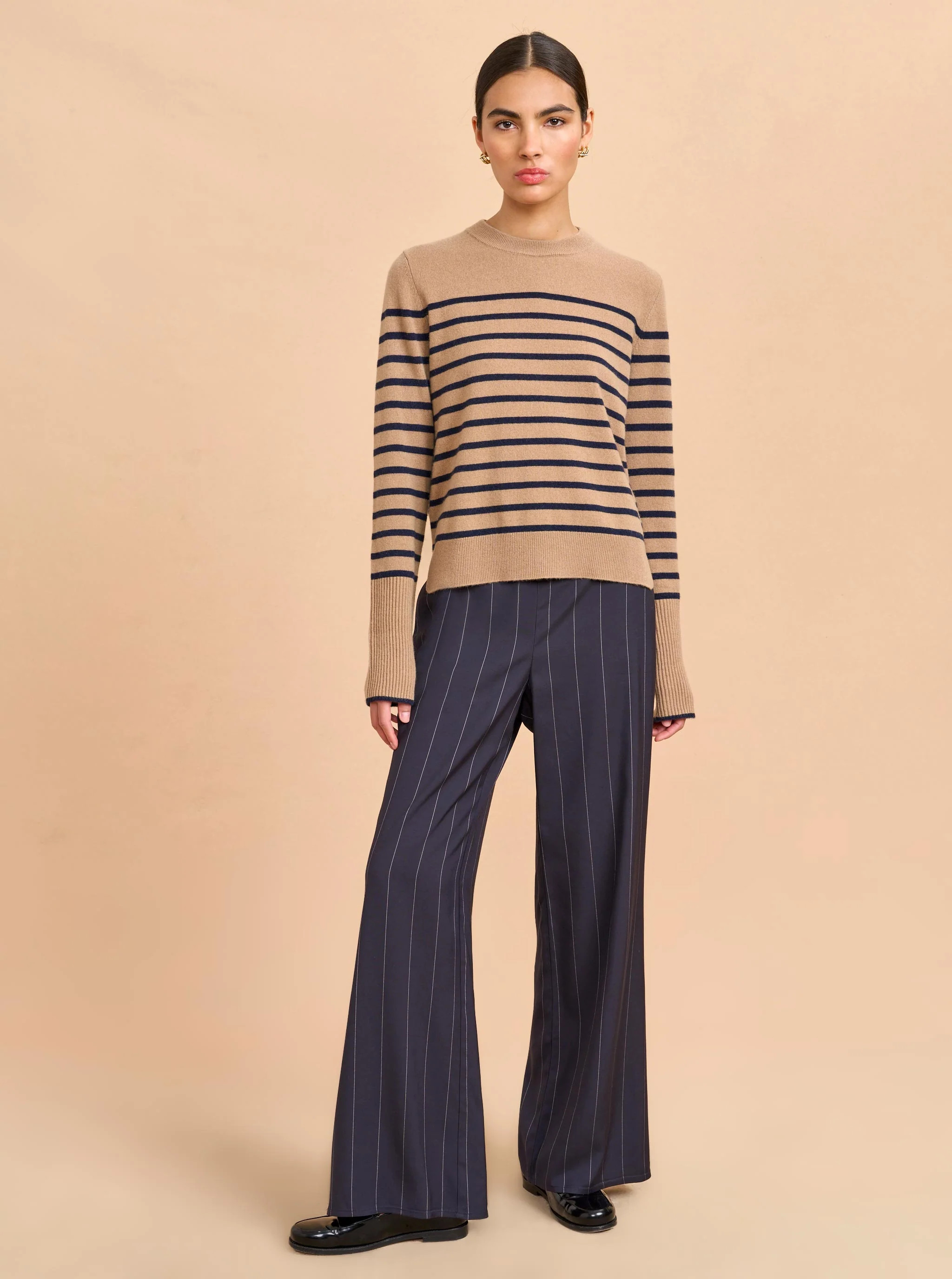 Navy/ivory Lee Pant | La Ligne | La Ligne