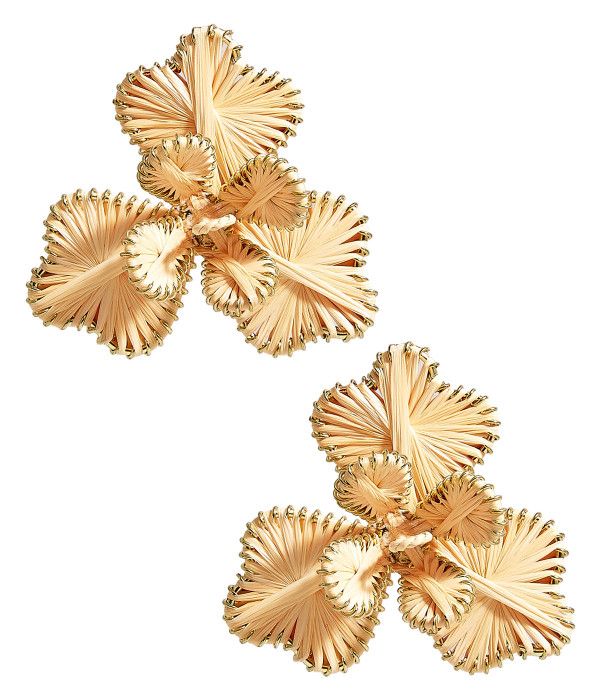 Kaia - Raffia Flower Earring Pre Order | Lisi Lerch Inc