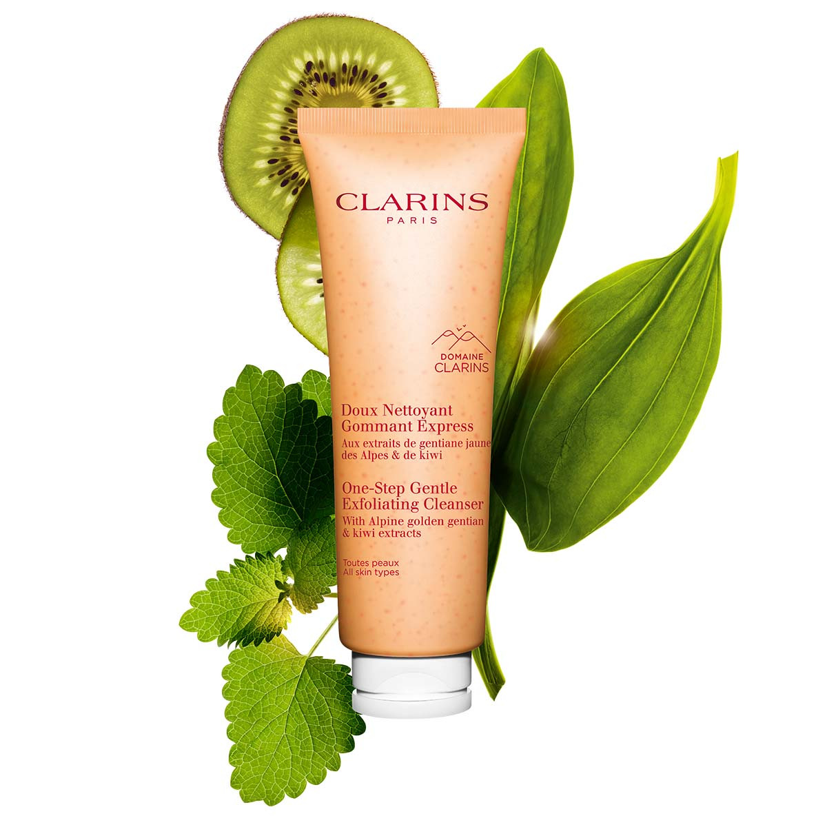 One-Step Gentle Exfoliating Cleanser - Face Exfoliator, Makeup Remover + Cleanser for All Skin Ty... | Clarins USA