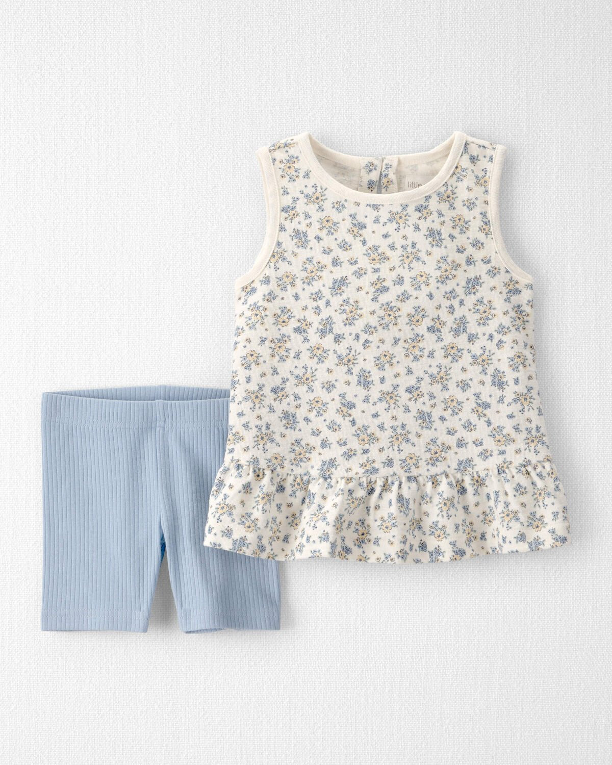 Toddler Girl 2-Piece Top & Short Set Made with Organic Cotton in Spring Bloom Print | Carter's Inc
